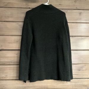 French Connection Dark Green Roll Cowl Turtleneck Sweater